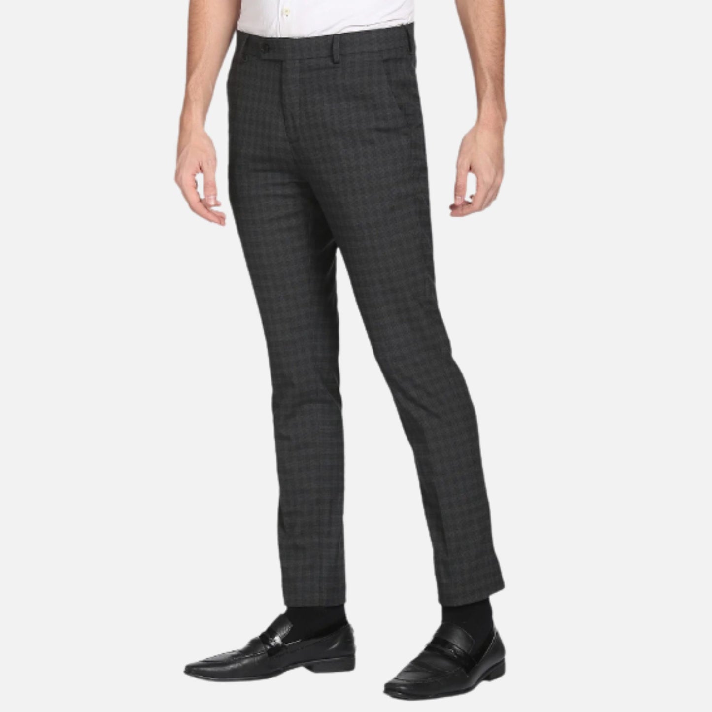 Geometric Print Smart Flex Formal Trouser | Arrow Trouser