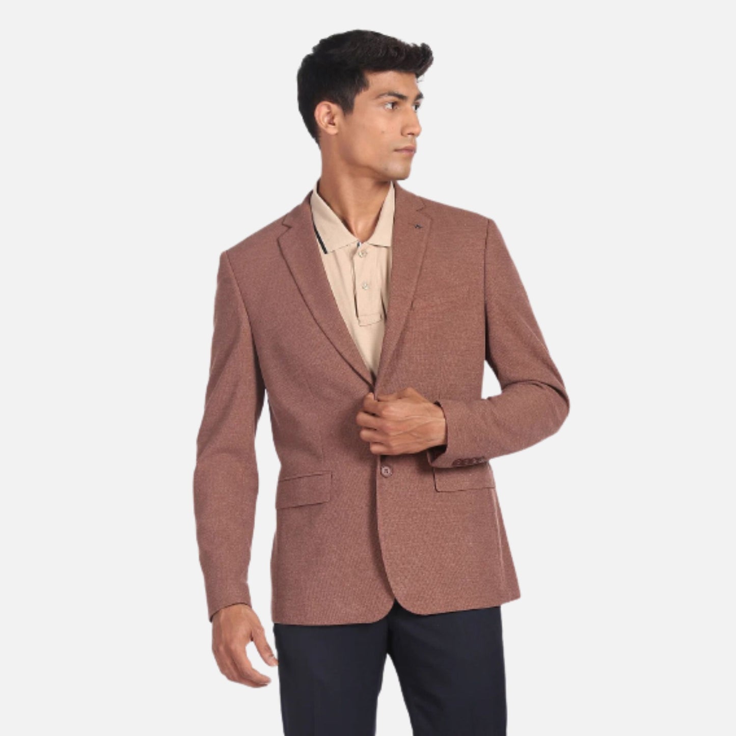 Dobby Slim Fit Knit Blazer