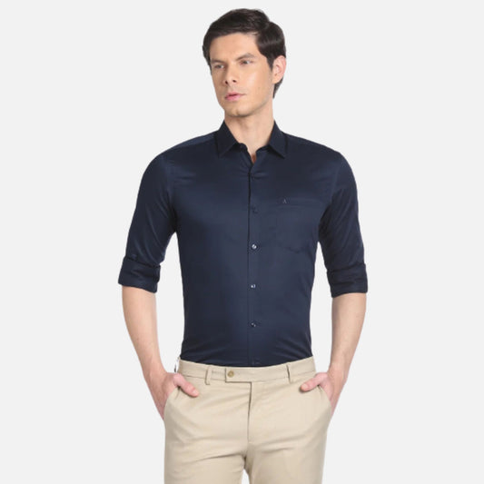 Cotton Sateen Slim Formal Shirt