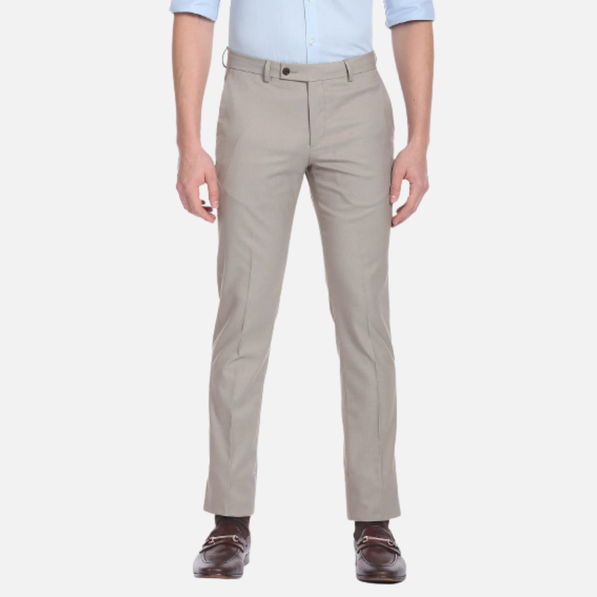 Buy Arrow Houndstooth Smart Flex Formal Trousers - NNNOW.com
