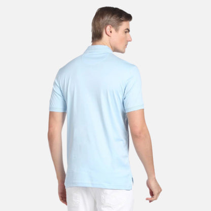 Solid Cotton Polo Shirt