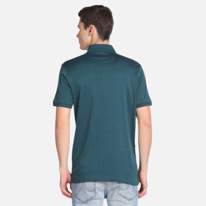 Mercerised Cotton Solid Polo Shirt