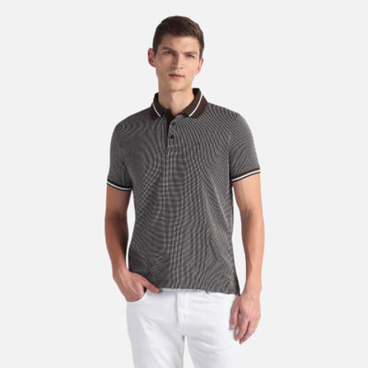 Patterned Regular Fit Polo Shirt