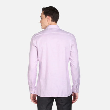 Lavender Pattern Twill Weave Formal Shirt | Arrow Shirt