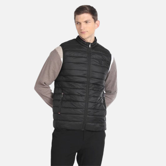 High Neck Sleeveless Puffer Jacket