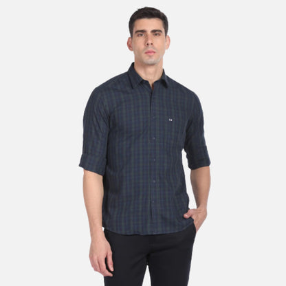 Tartan Check Cotton Casual Shirt | Arrow Shirt