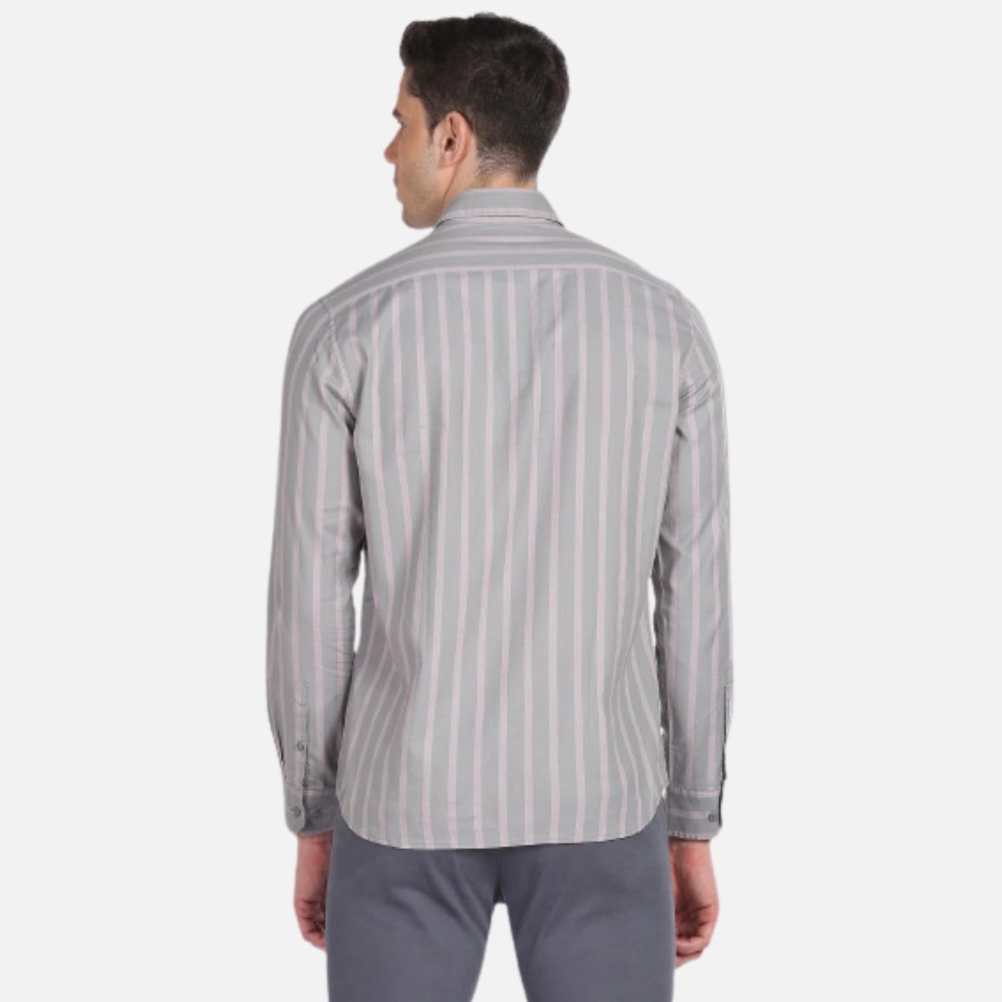 Vertical Stripe Manhattan Slim Fit Shirt