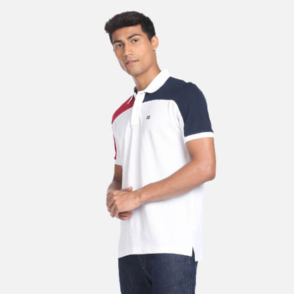 Arrow Cotton Shirt | Colour Block Cotton Polo Shirt