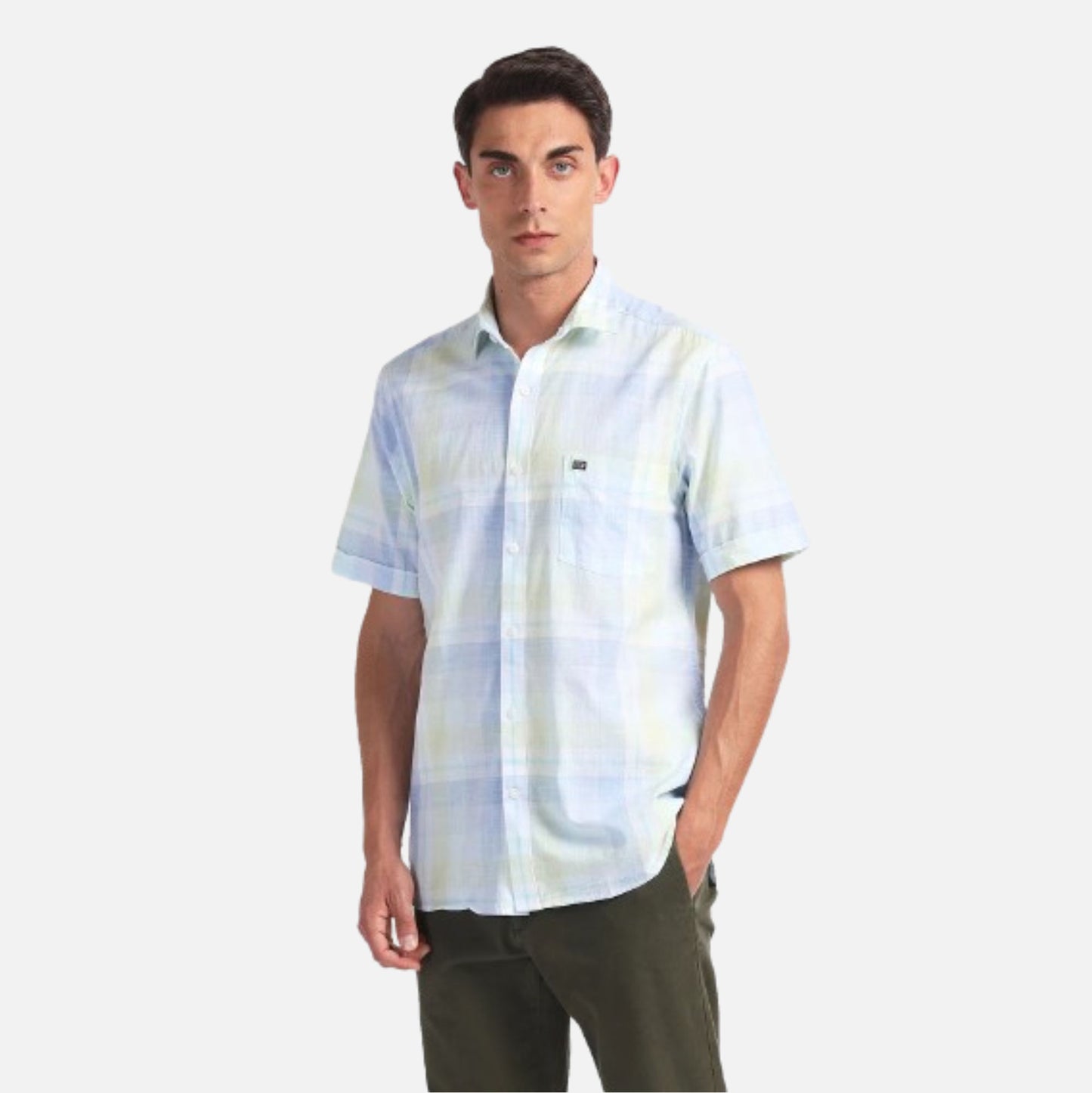 Laid Check Pure Cotton Shirt