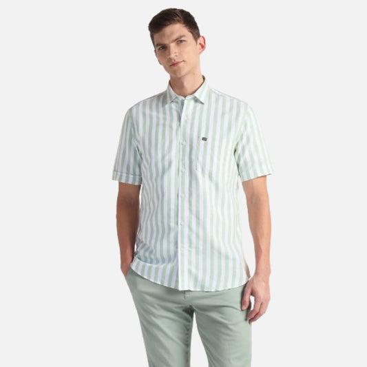 Vertical Stripe Oxford Shirt