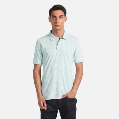 Tropical Print Regular Polo Shirt