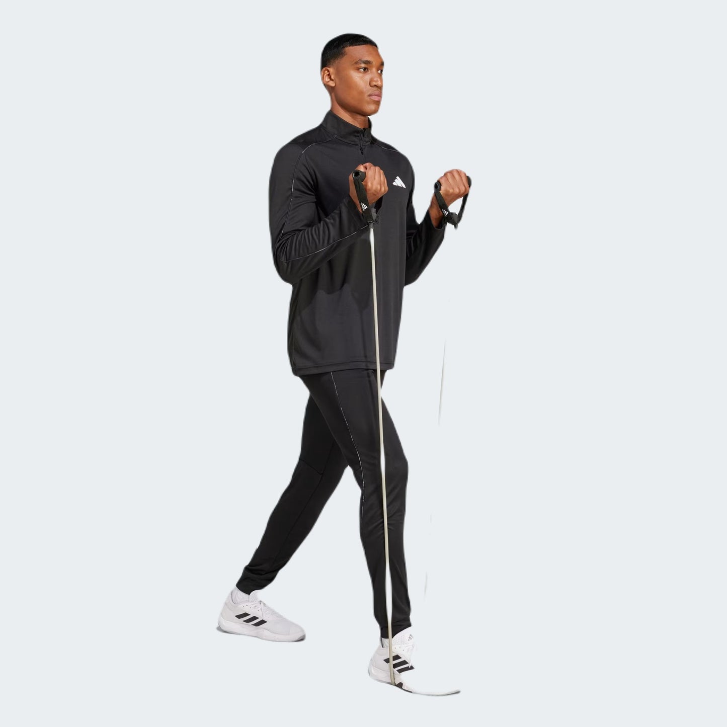 Black Essentials Camo Pants