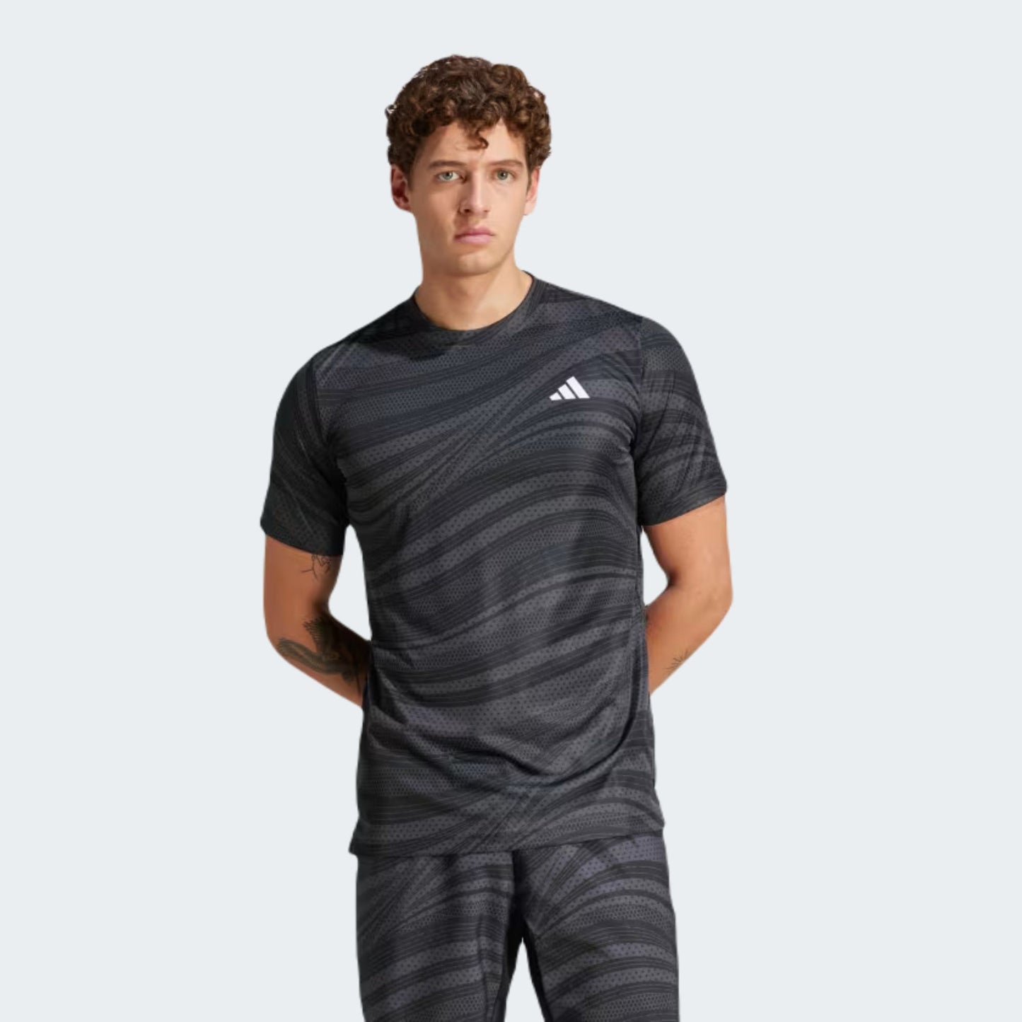 Black Club Tennis Climacool Graphic Tee