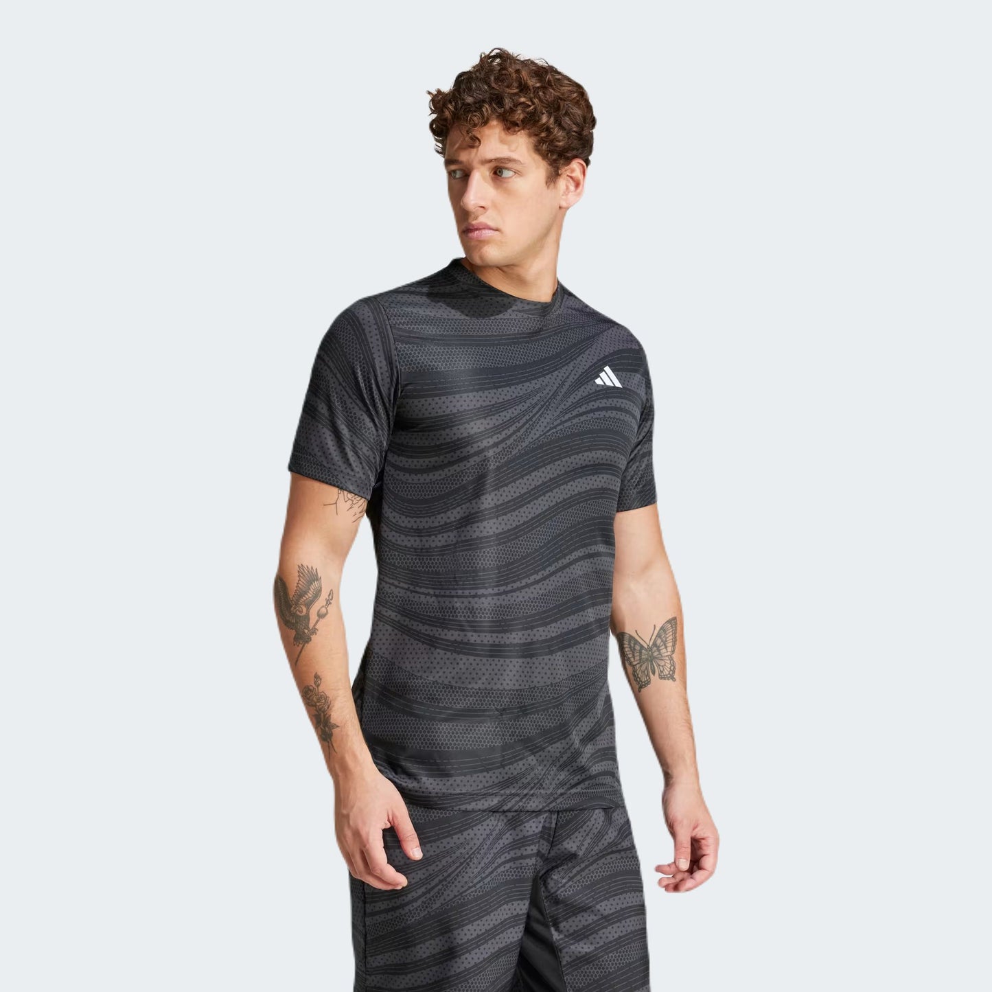 Black Club Tennis Climacool Graphic Tee