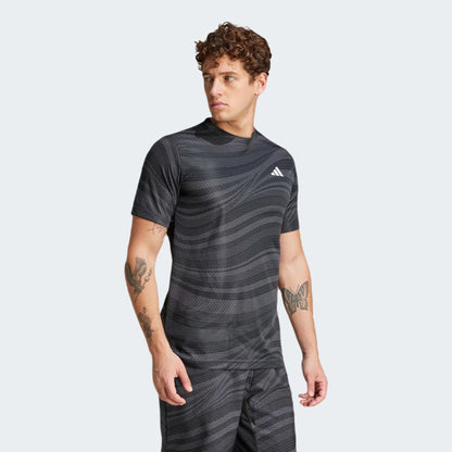 Black Club Tennis Climacool Graphic Tee