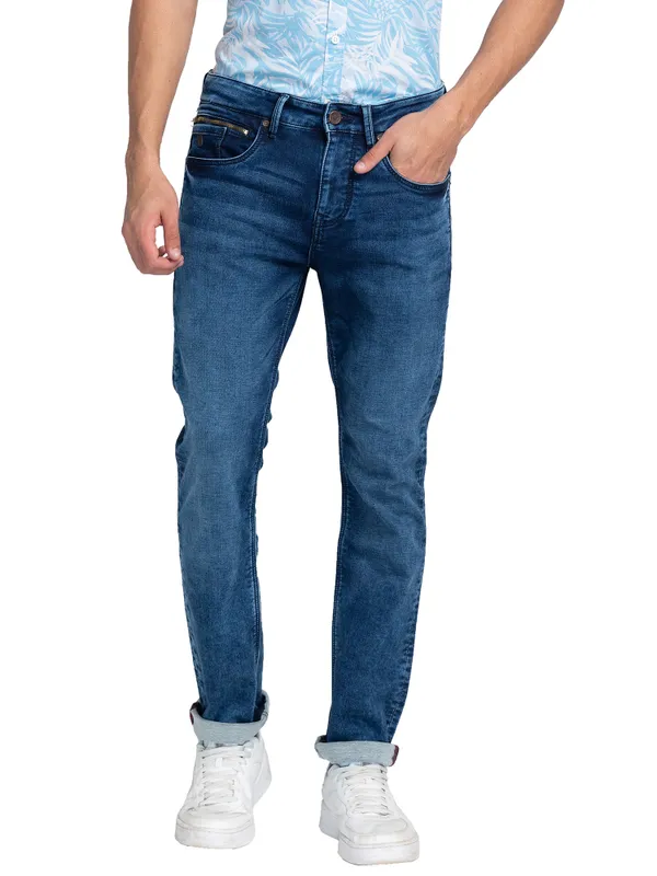 SLIM FIT DENIM MID TONE