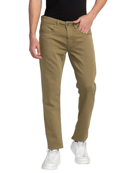 SLIM FIT DENIM OLIVE