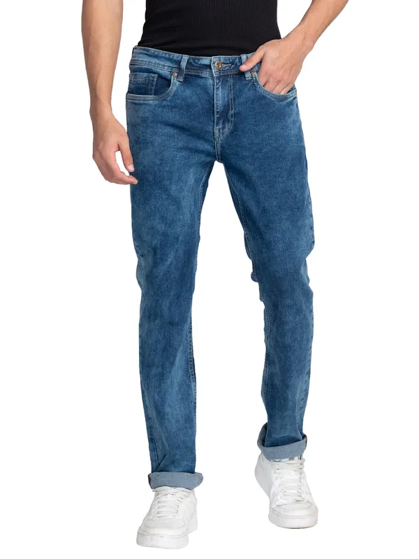 SLIM FIT DENIM MID TONE