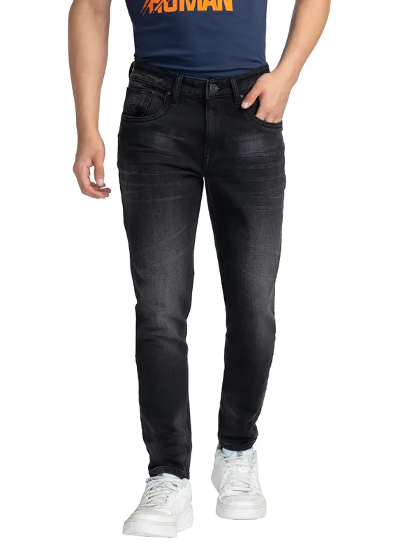 CROPPED FIT DENIM BLACK TONE