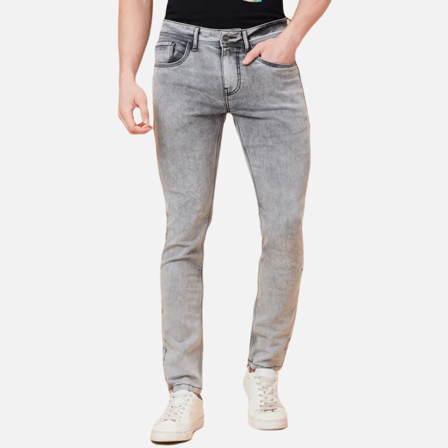 Slim Fit Denim-Lt.Grey Tone