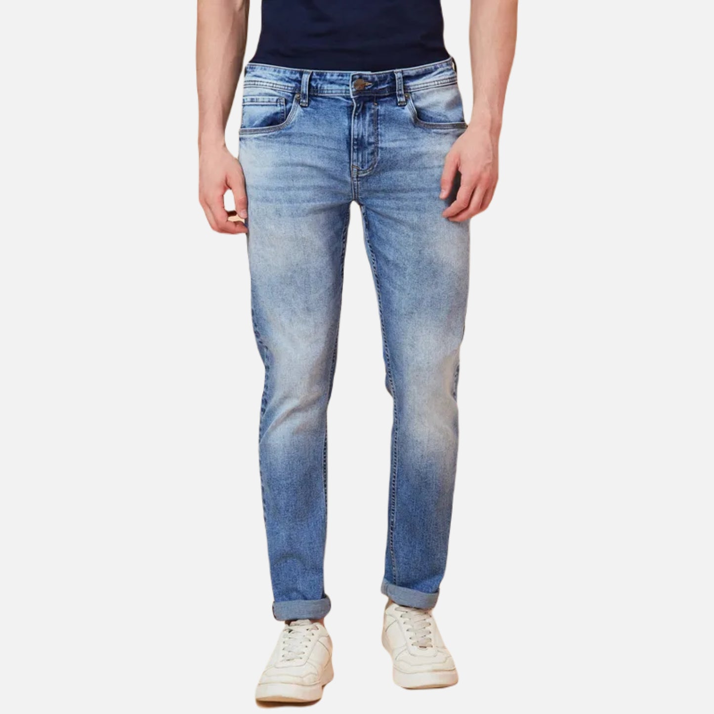 Slim Fit Denim-Mid Tone