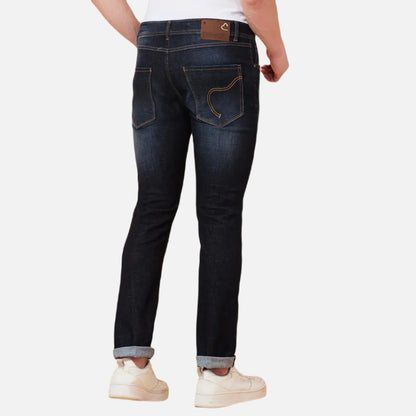 Slim Straight Fit Denim-Dark Tone