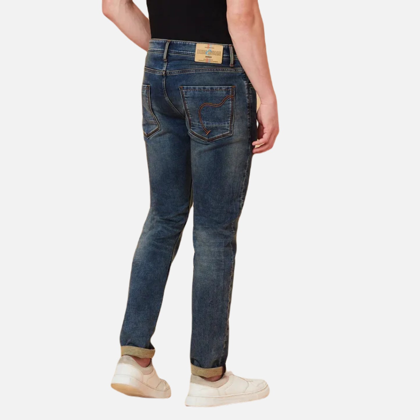 Skinny Fit Denim-Mid Tone