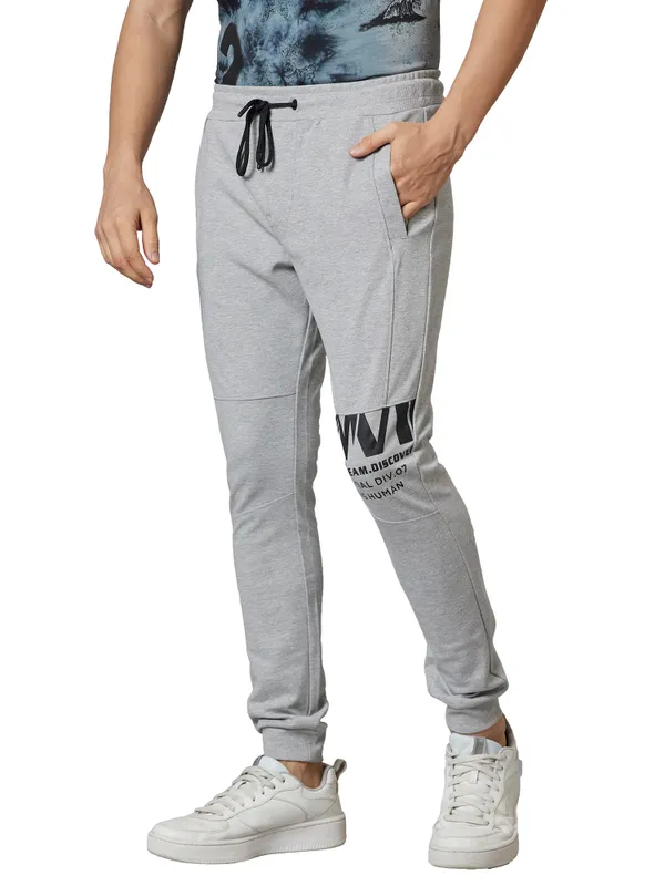 REGULAR FIT TRACK GREY MEL