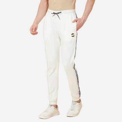 Regular Fit Track Pant-Snow White