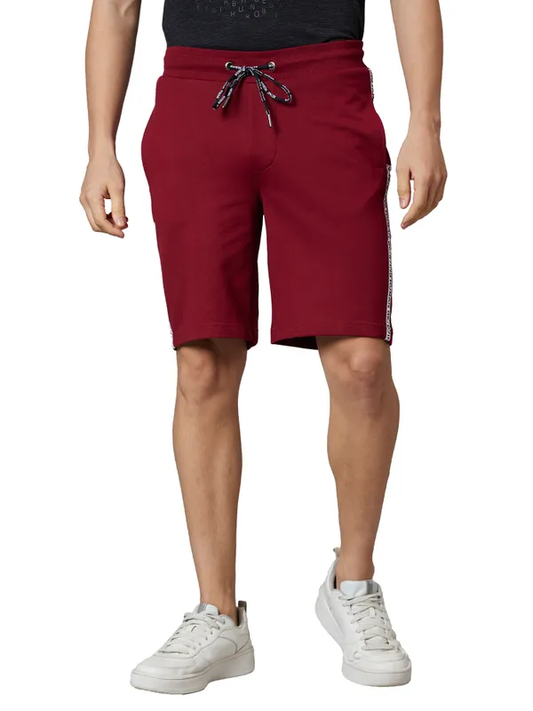 REGULAR FIT SHORTS POMOGRANATE