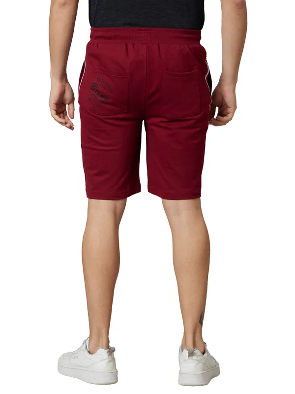 REGULAR FIT SHORTS POMOGRANATE