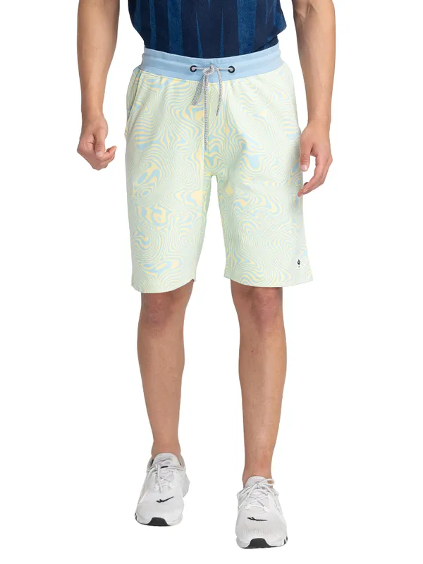 REGULAR FIT SHORTS PALE YELLOW