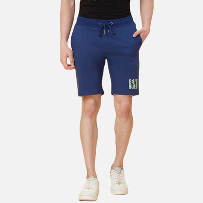 Regular Fit Track Shorts-Navy