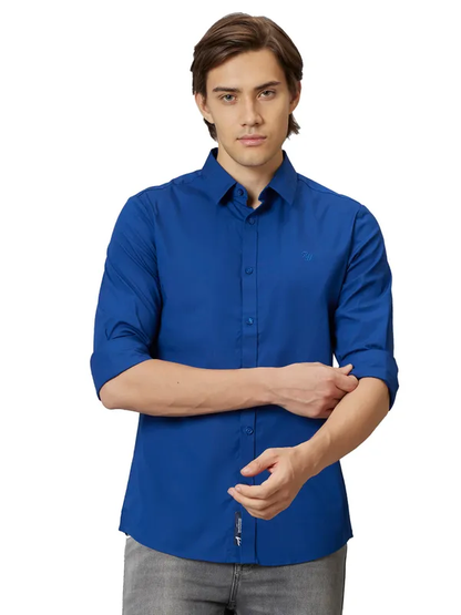 SLIM FIT SHIRTS LONG SLEEVE TEAL