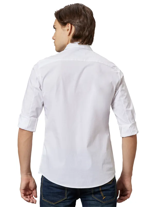 SLIM FIT SHIRTS LONG SLEEVE WHITE