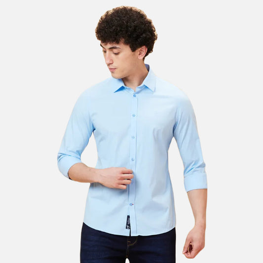 Slim Fit Shirts-Lt.Blue