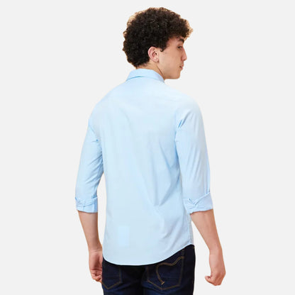 Slim Fit Shirts-Lt.Blue