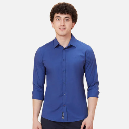 Slim Fit Shirts-Navy