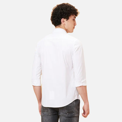 Slim Fit Shirts-White