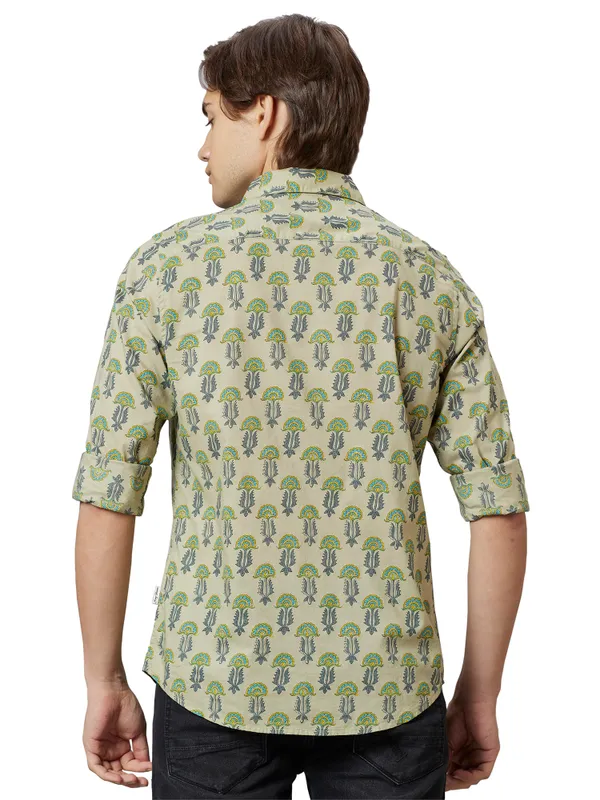 SLIM FIT SHIRTS LONG SLEEVE LT.GREEN