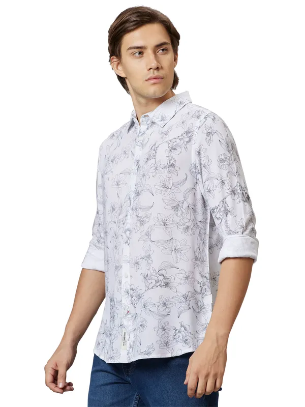 SLIM FIT SHIRTS LONG SLEEVE WHITE