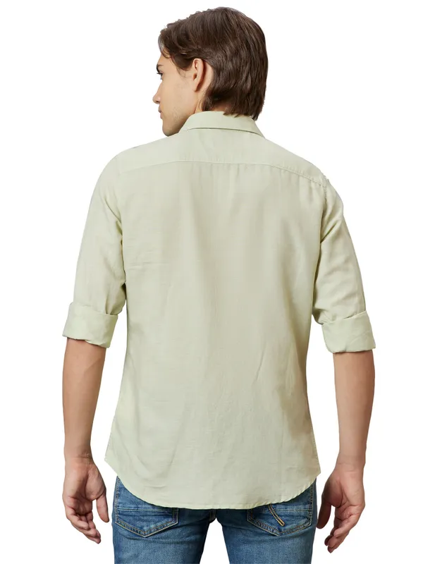 SLIM FIT SHIRTS LONG SLEEVE PEPPERMINT