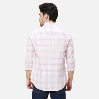 Slim Fit Shirts-White/Pink