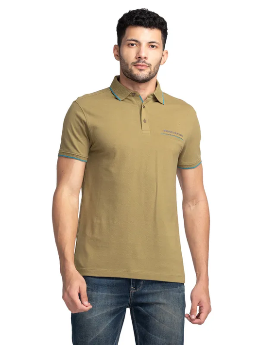 REGULAR FIT T-SHIRTS SHORT SLEEVE OLIVE