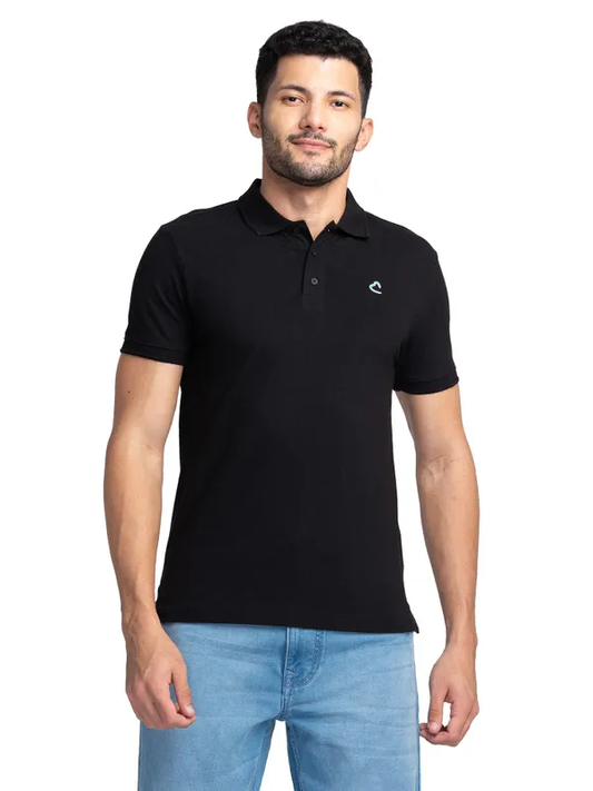 REGULAR FIT T-SHIRTS SHORT SLEEVE BLACK