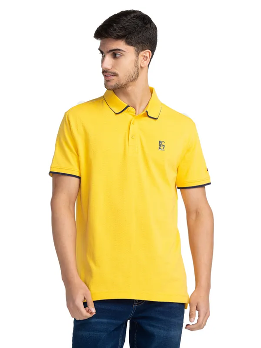 REGULAR FIT T-SHIRTS SHORT SLEEVE DAFFODIL