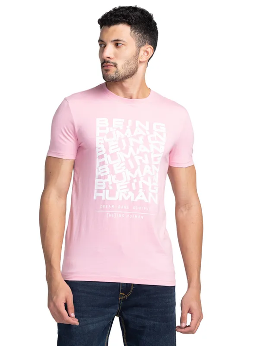 REGULAR FIT T-SHIRTS SHORT SLEEVE PALE PINK