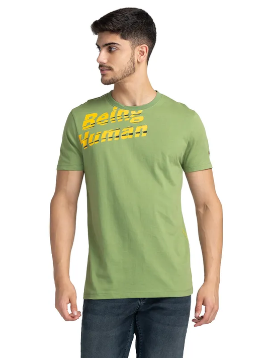 REGULAR FIT T-SHIRTS SHORT SLEEVE CACTUS GREEN