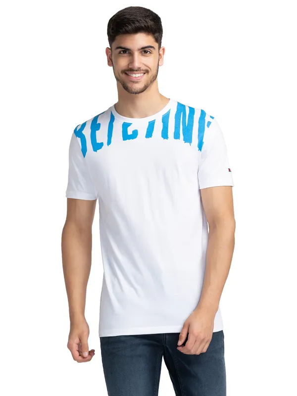 REGULAR FIT T-SHIRTS SHORT SLEEVE WHITE