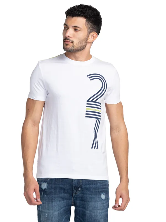 REGULAR FIT T-SHIRTS SHORT SLEEVE WHITE